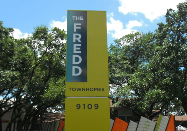 The Fredd Townhomes Sign Thrive FP