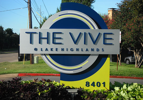 The Vive Thrive FP Exterior Sign